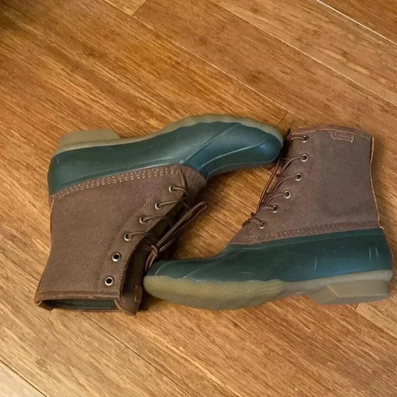 Sperry men’s boots-  water resistant - wool blend - lace up - size 10 - Picture 1 of 8